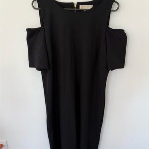 Michael Kors Black Cold Shoulder Dress